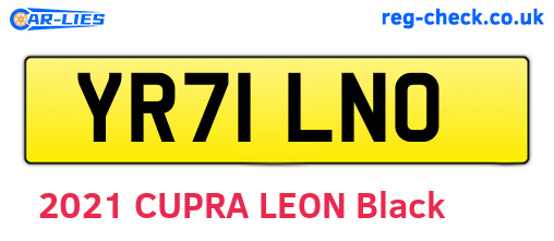 YR71LNO are the vehicle registration plates.