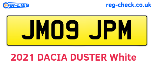 JM09JPM are the vehicle registration plates.