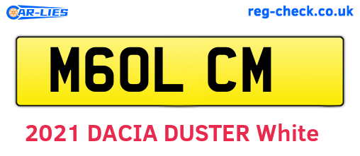 M60LCM are the vehicle registration plates.