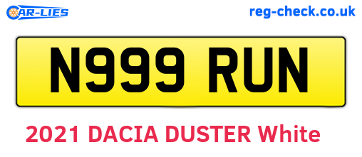 N999RUN are the vehicle registration plates.