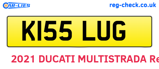 K155LUG are the vehicle registration plates.
