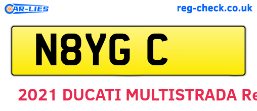 N8YGC are the vehicle registration plates.