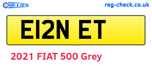 E12NET are the vehicle registration plates.