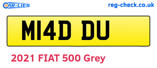 M14DDU are the vehicle registration plates.