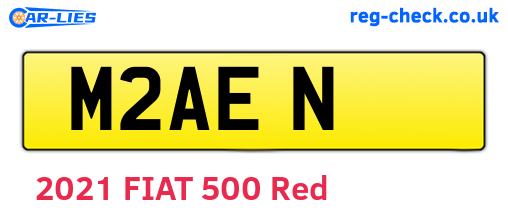 M2AEN are the vehicle registration plates.