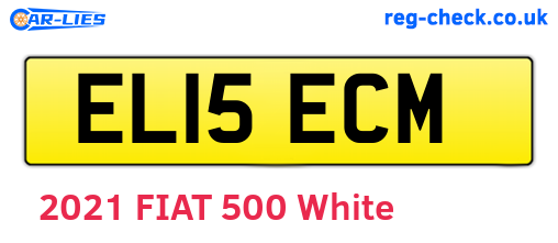 EL15ECM are the vehicle registration plates.