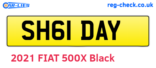 SH61DAY are the vehicle registration plates.