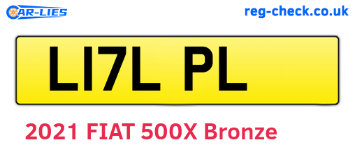L17LPL are the vehicle registration plates.