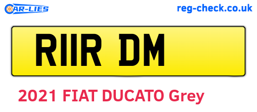 R11RDM are the vehicle registration plates.