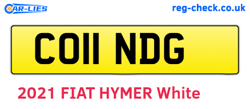 CO11NDG are the vehicle registration plates.
