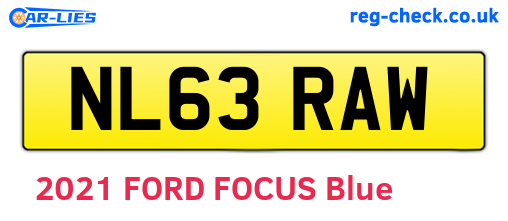 NL63RAW are the vehicle registration plates.