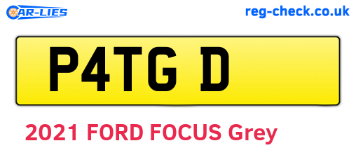 P4TGD are the vehicle registration plates.
