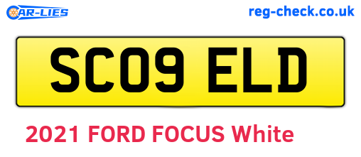 SC09ELD are the vehicle registration plates.