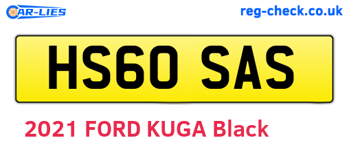 HS60SAS are the vehicle registration plates.