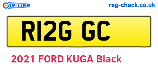 R12GGC are the vehicle registration plates.
