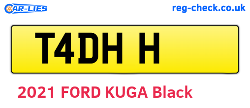 T4DHH are the vehicle registration plates.