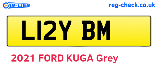 L12YBM are the vehicle registration plates.