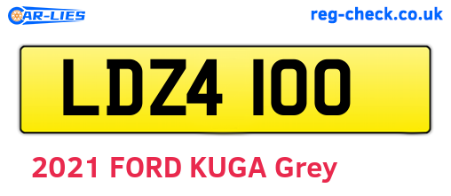 LDZ4100 are the vehicle registration plates.