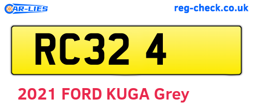 RC324 are the vehicle registration plates.