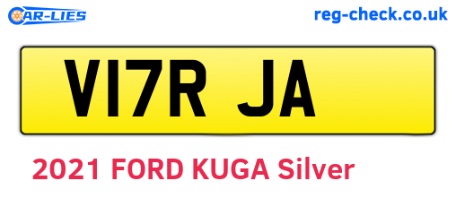 V17RJA are the vehicle registration plates.