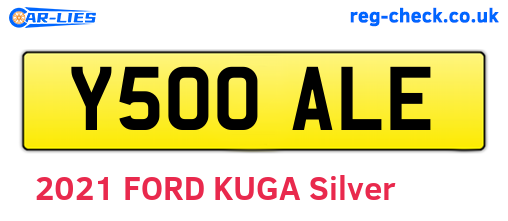 Y500ALE are the vehicle registration plates.
