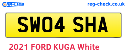 SW04SHA are the vehicle registration plates.
