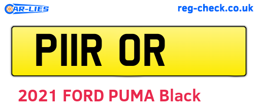 P11ROR are the vehicle registration plates.