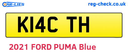 K14CTH are the vehicle registration plates.