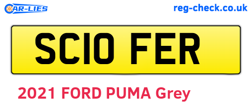SC10FER are the vehicle registration plates.