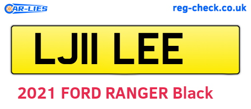 LJ11LEE are the vehicle registration plates.