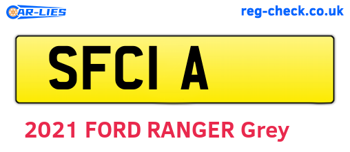 SFC1A are the vehicle registration plates.