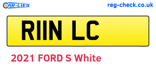 R11NLC are the vehicle registration plates.