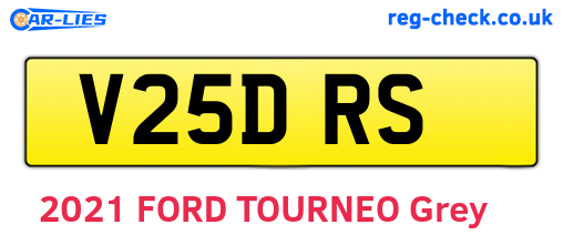 V25DRS are the vehicle registration plates.
