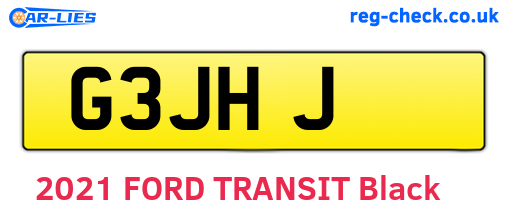 G3JHJ are the vehicle registration plates.