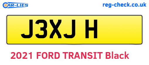 J3XJH are the vehicle registration plates.