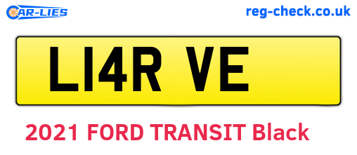 L14RVE are the vehicle registration plates.