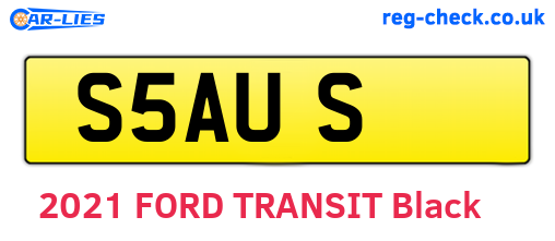 S5AUS are the vehicle registration plates.