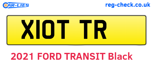 X10TTR are the vehicle registration plates.
