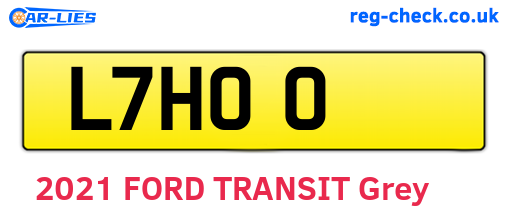 L7HOO are the vehicle registration plates.