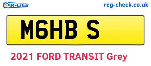 M6HBS are the vehicle registration plates.