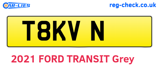 T8KVN are the vehicle registration plates.