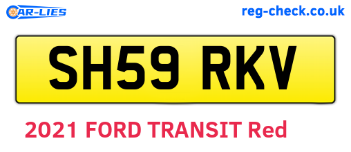 SH59RKV are the vehicle registration plates.
