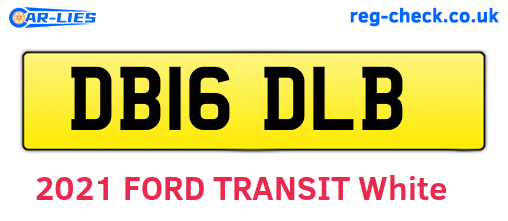 DB16DLB are the vehicle registration plates.
