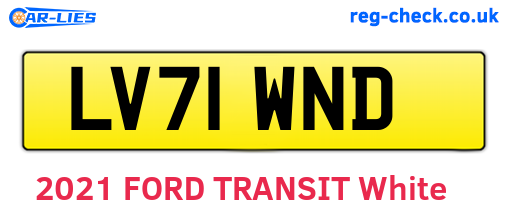 LV71WND are the vehicle registration plates.