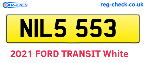 NIL5553 are the vehicle registration plates.