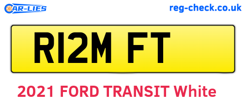 R12MFT are the vehicle registration plates.