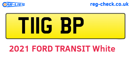 T11GBP are the vehicle registration plates.