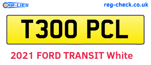 T300PCL are the vehicle registration plates.