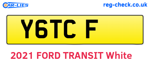 Y6TCF are the vehicle registration plates.