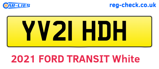 YV21HDH are the vehicle registration plates.